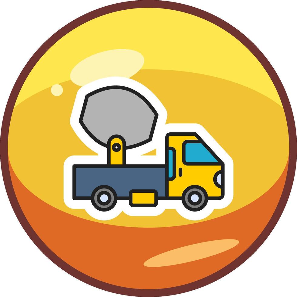 Cement Truck Vector Icon