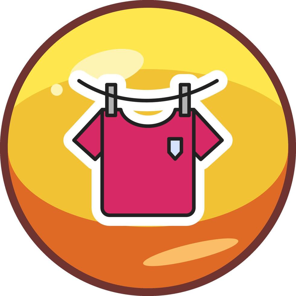 Washing Clothes Vector Icon