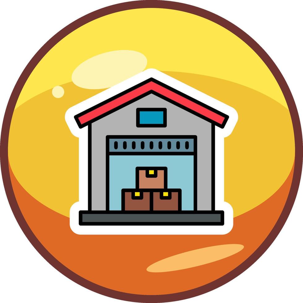 Warehouse Vector Icon