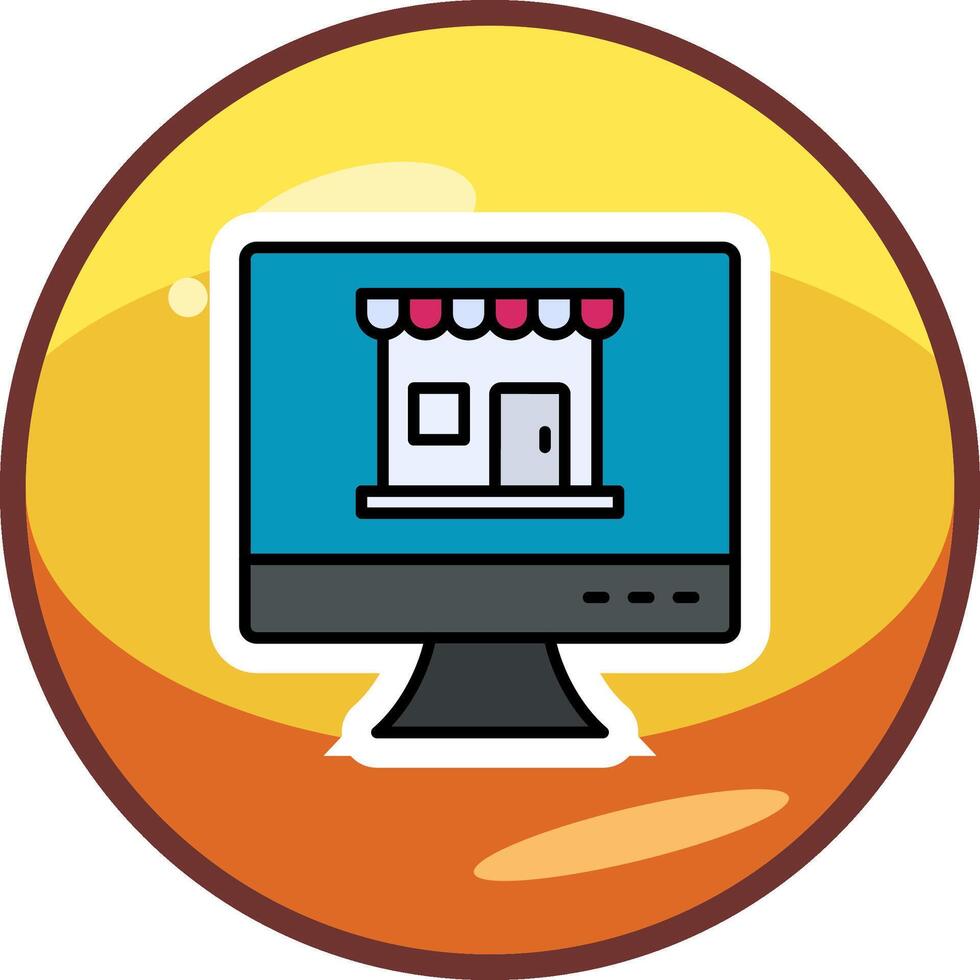 Online Shop Vector Icon