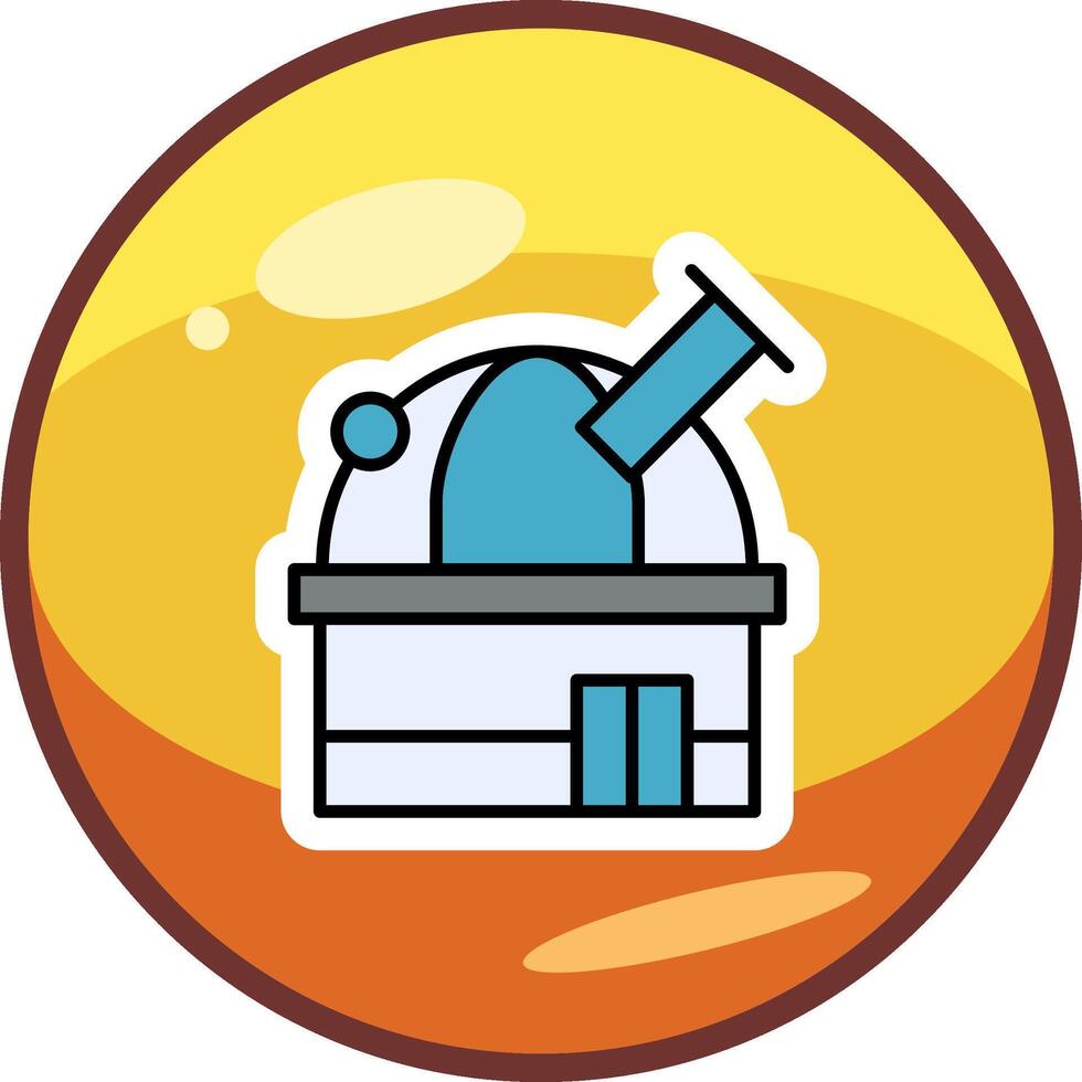 espacio observatorio vecto icono vector