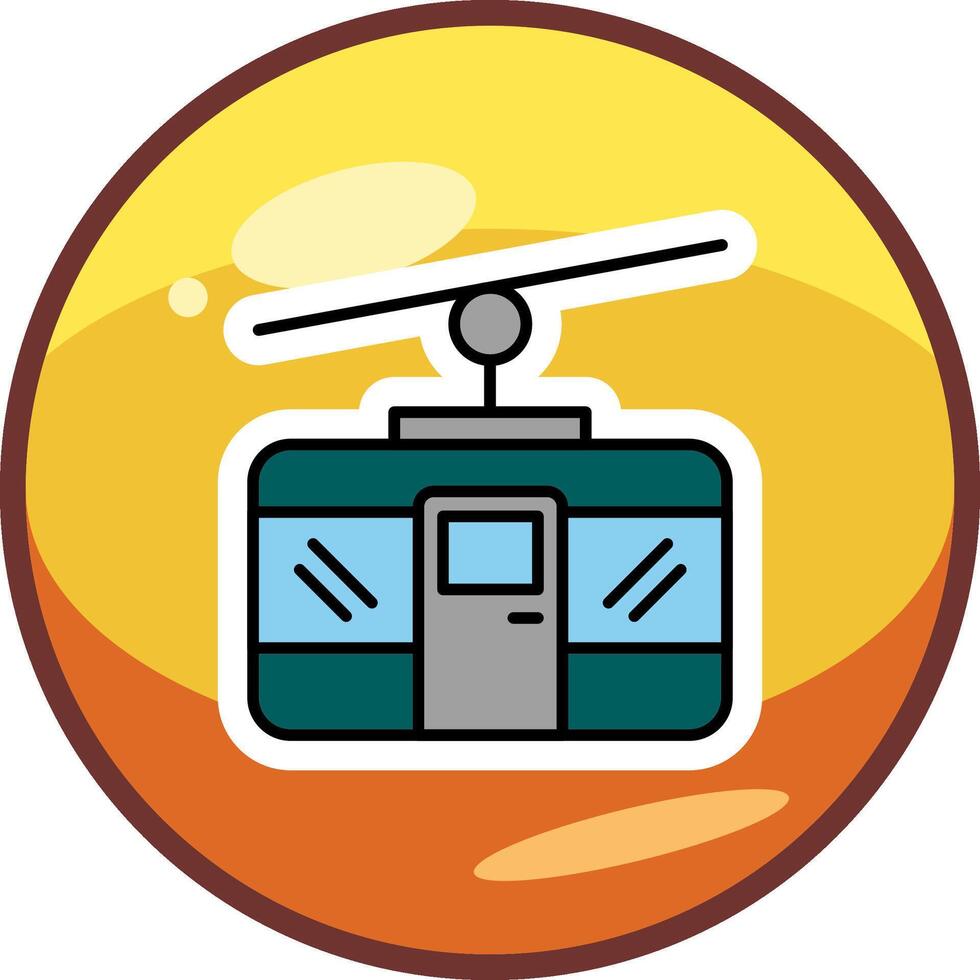 Cable Car Vector Icon