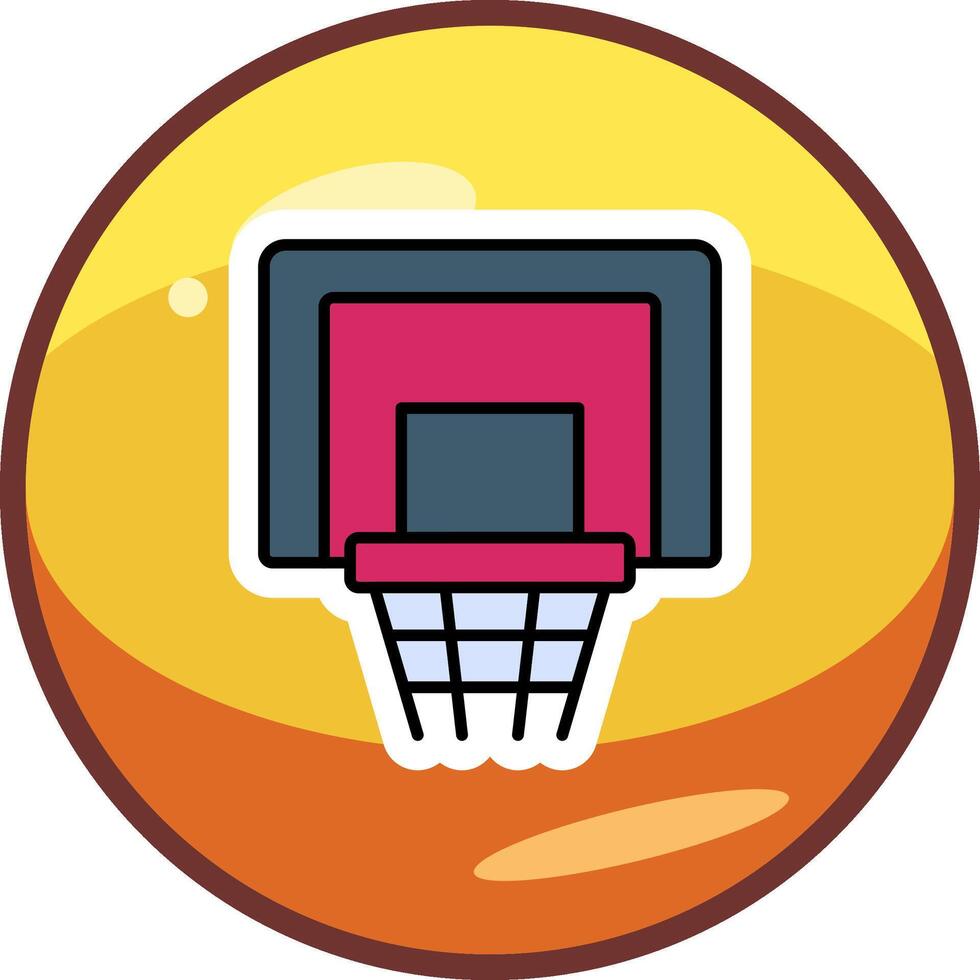 baloncesto aro vecto icono vector