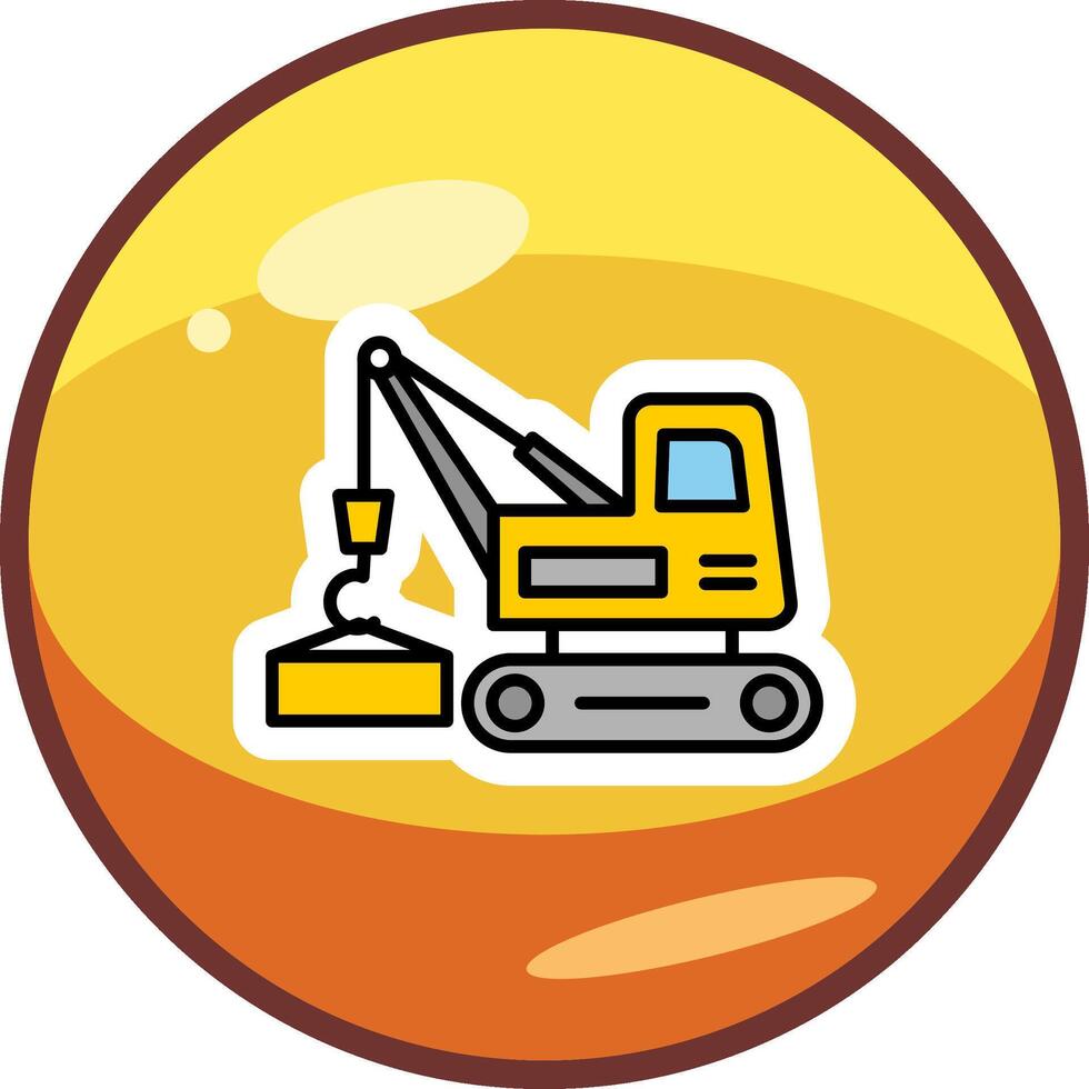 grua vecto icono vector