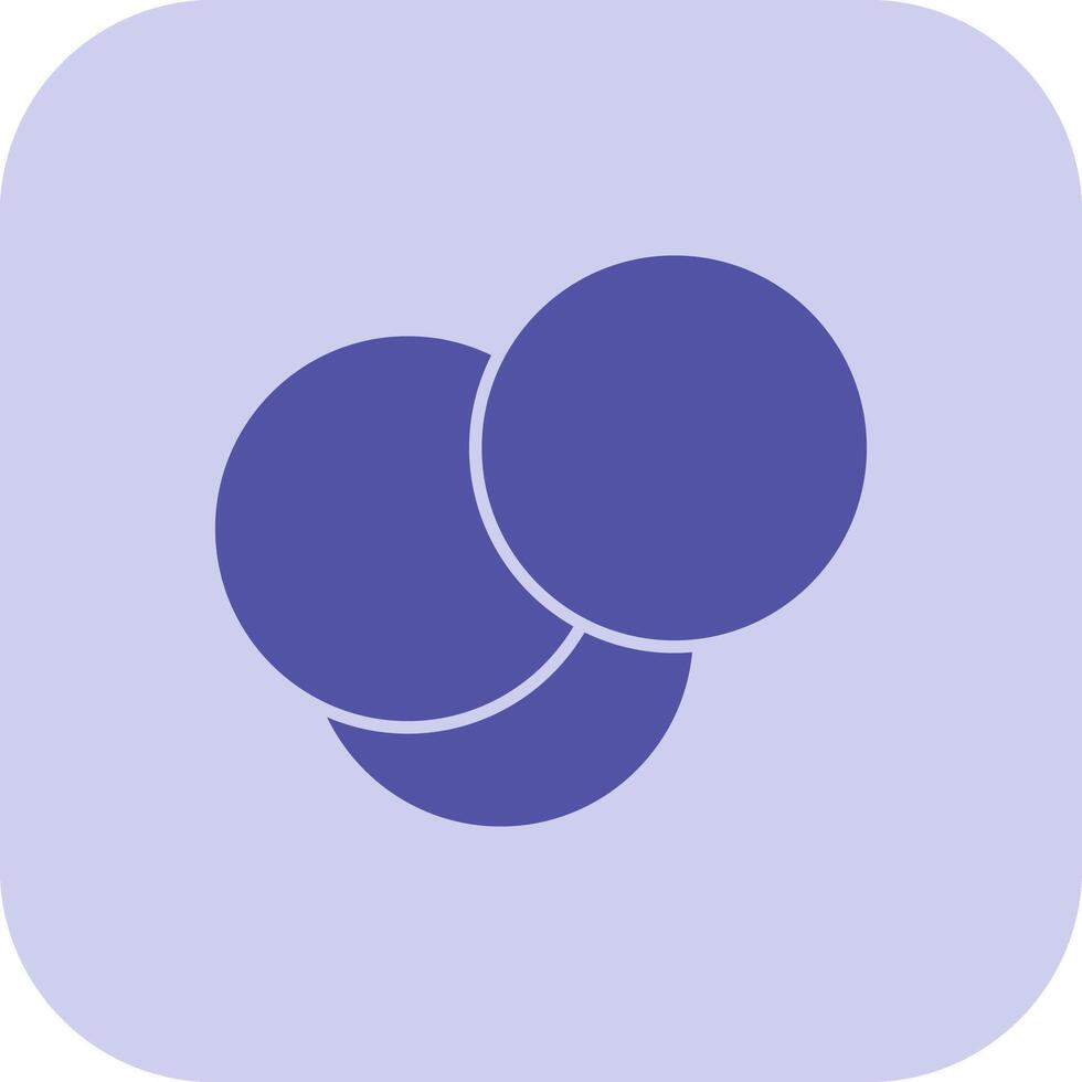 Intersection Glyph Tritone Icon vector