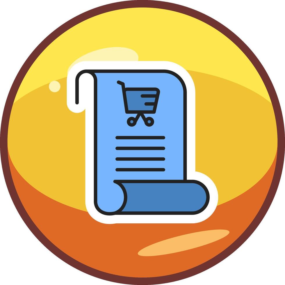 Shopping List Vector Icon