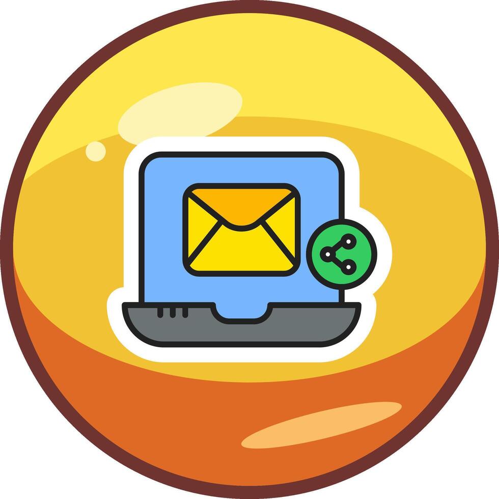 Email Share Vector Icon