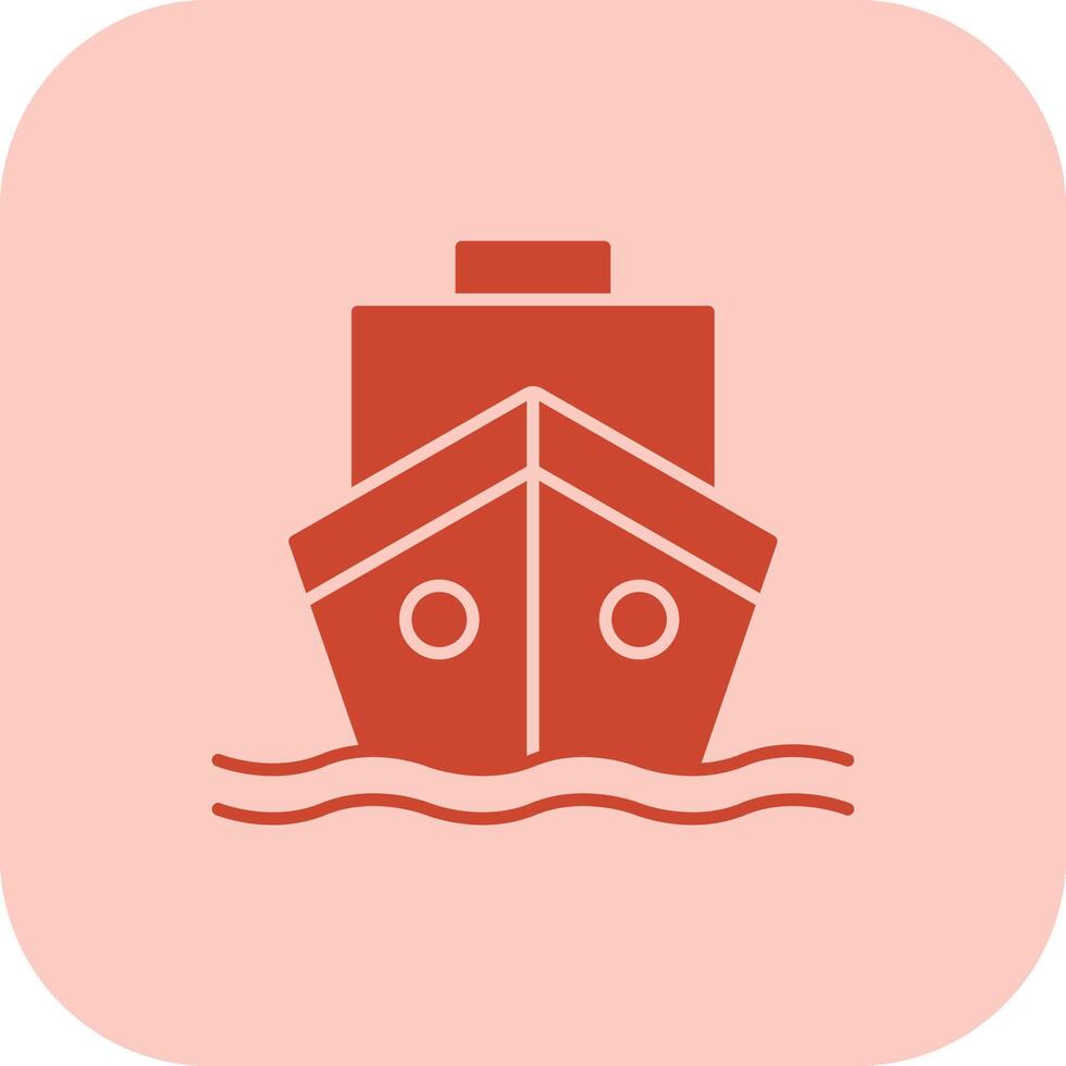 Shipping Glyph Tritone Icon vector