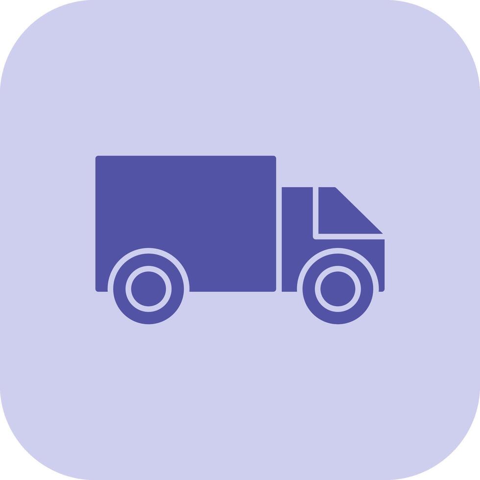 Cargo Van Glyph Tritone Icon vector