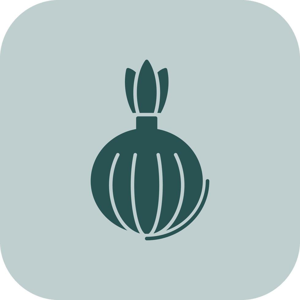 Onion Glyph Tritone Icon vector