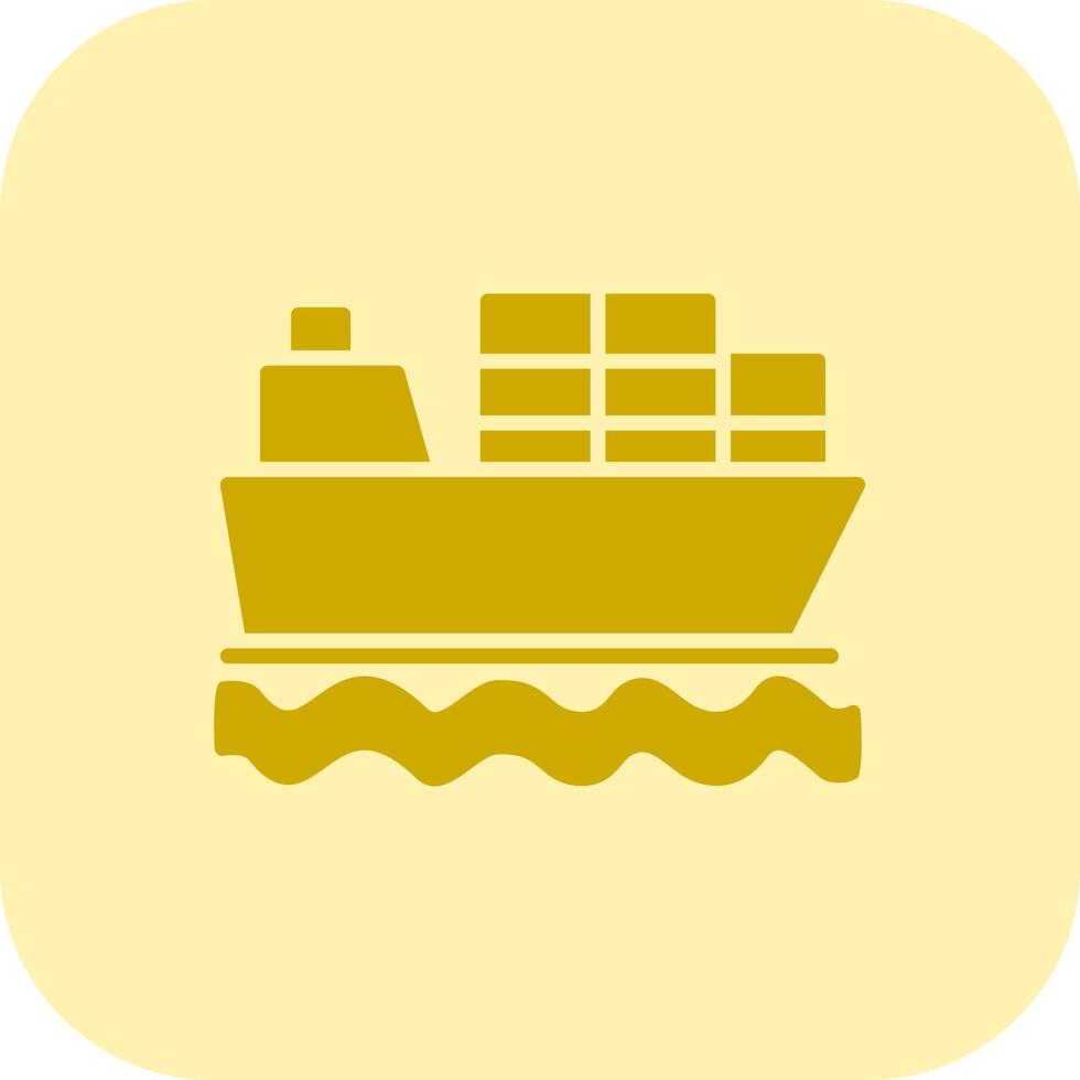 Shipment Glyph Tritone Icon vector