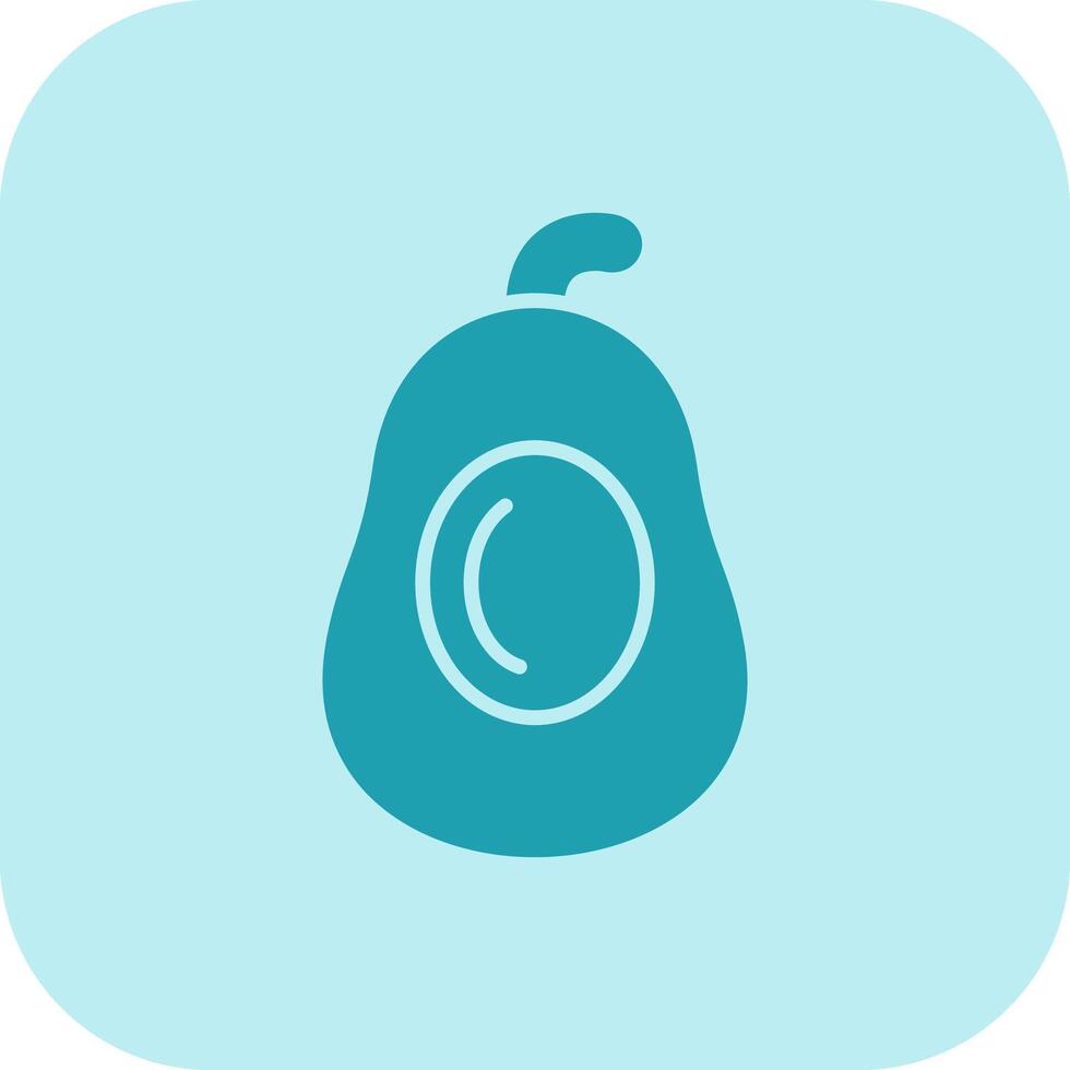 aguacates glifo tritono icono vector