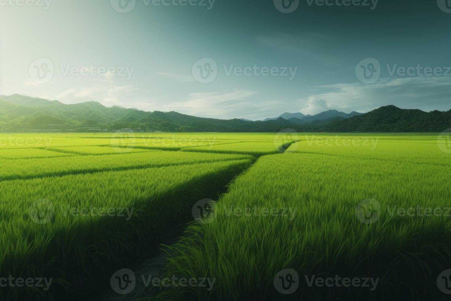 AI generated Rich and large fields. Generate AI photo