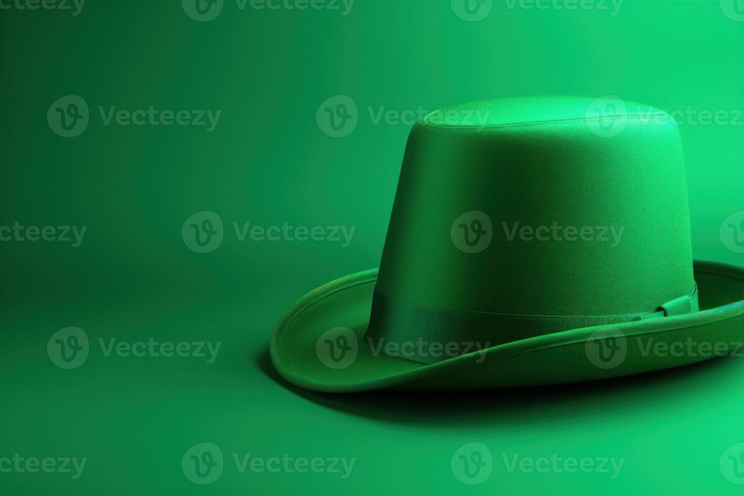 AI generated Green leprechaun hat. Generate ai photo