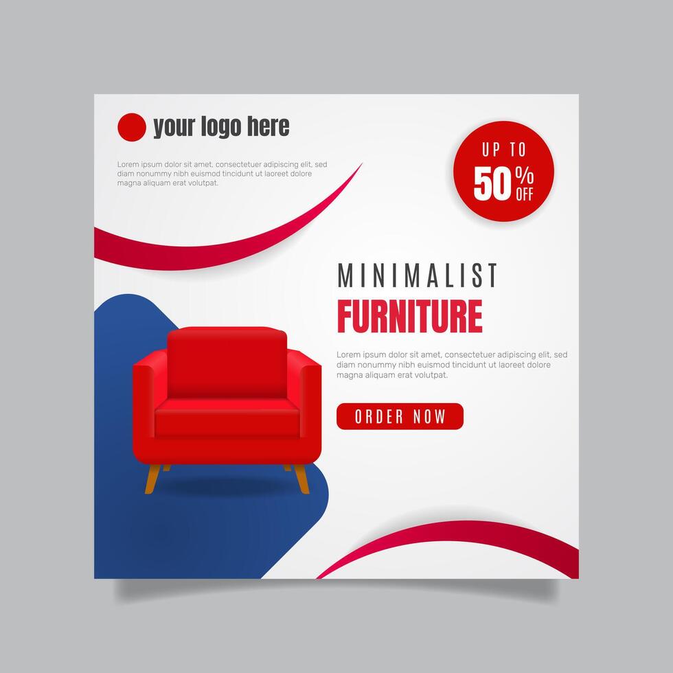 Gradient furniture sale banners. - Vector. vector