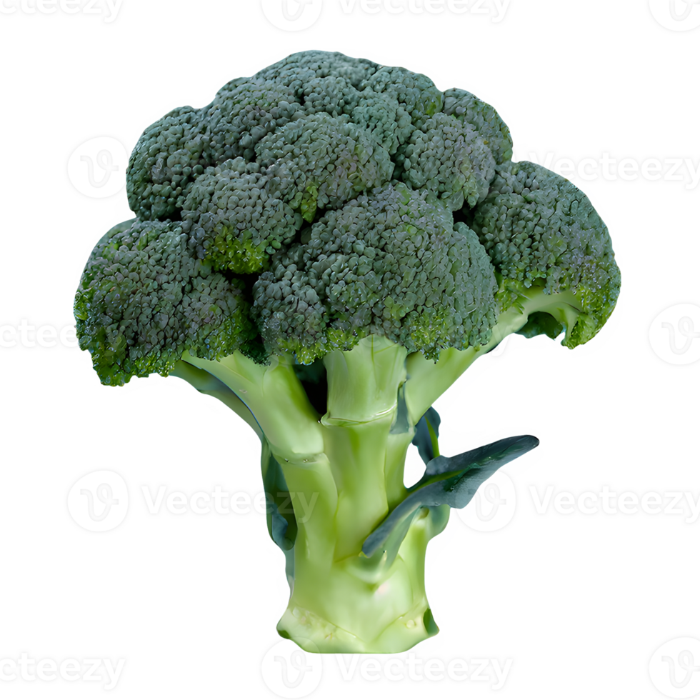 AI generated Fresh broccoli isolated on transparent background png