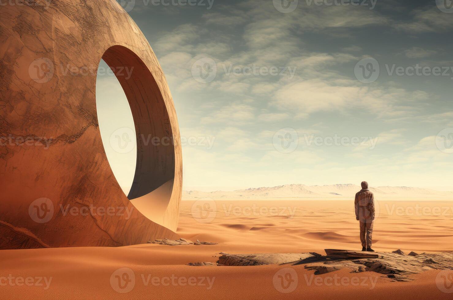 AI generated Captivating Man fantasy arch. Generate Ai photo
