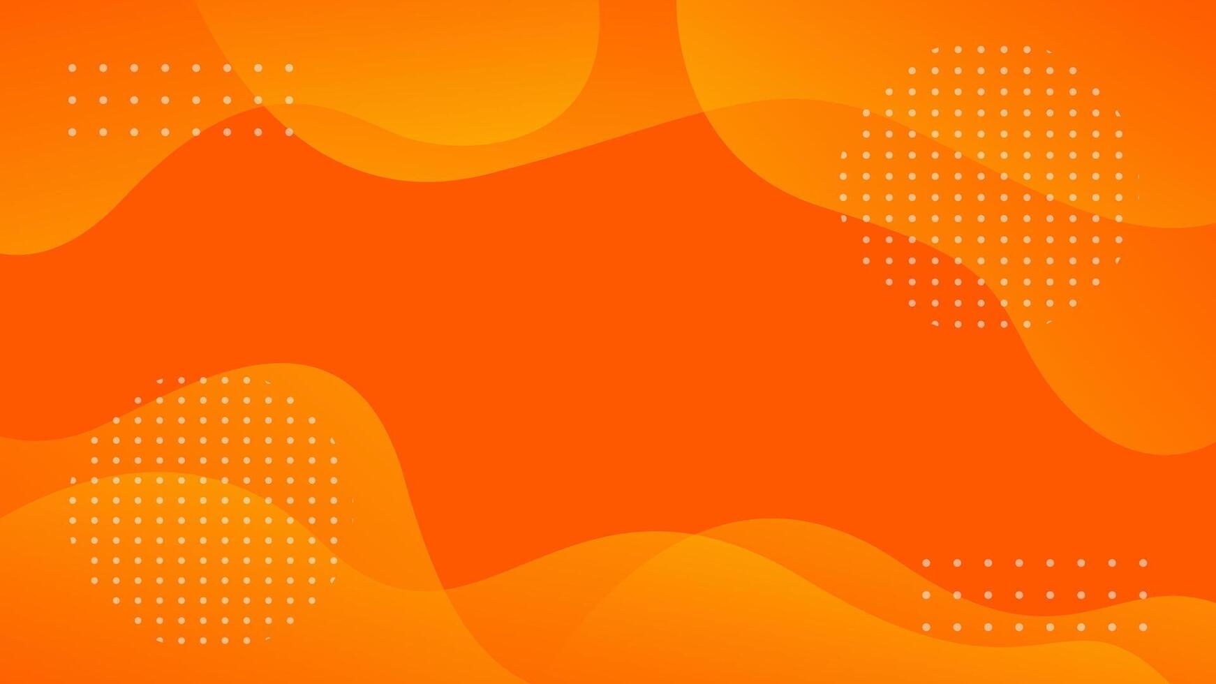 Orange background design with gradient wavy fluid shapes. Abstract wallpaper. Suitable for businesses selling banners, ads, events, templates, pages, and others vector