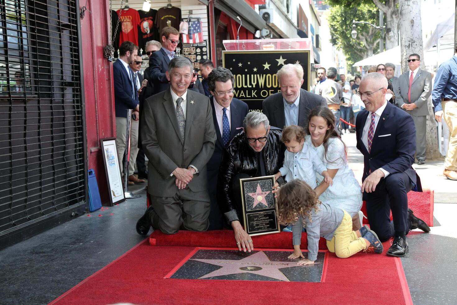 ceremony honoring Jeff Goldblum with a Star photo