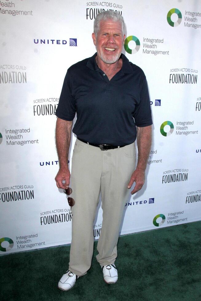 los angeles - jun 8 ron perlman a el hundimiento cimientos 30 aniversario la golf clasi a el orilla del lago golf club en junio 8, 2015 en toluca lago, California foto