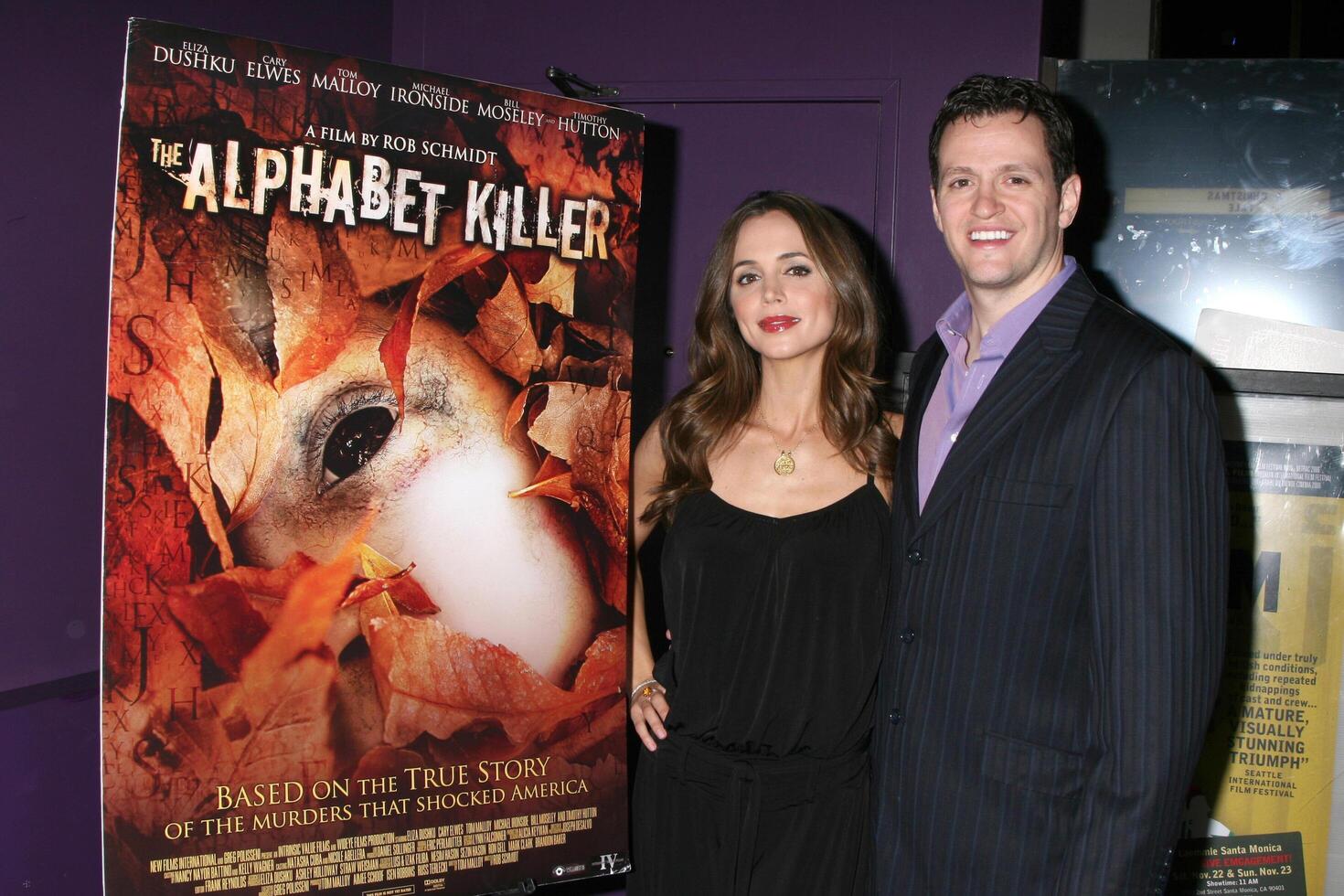 Eliza Dushku   Tom Malloy arriving at the Alphabet Killer Screening at the Laemmle's Monica 4 Theaters in Santa Monica, CA November 14, 2008 photo