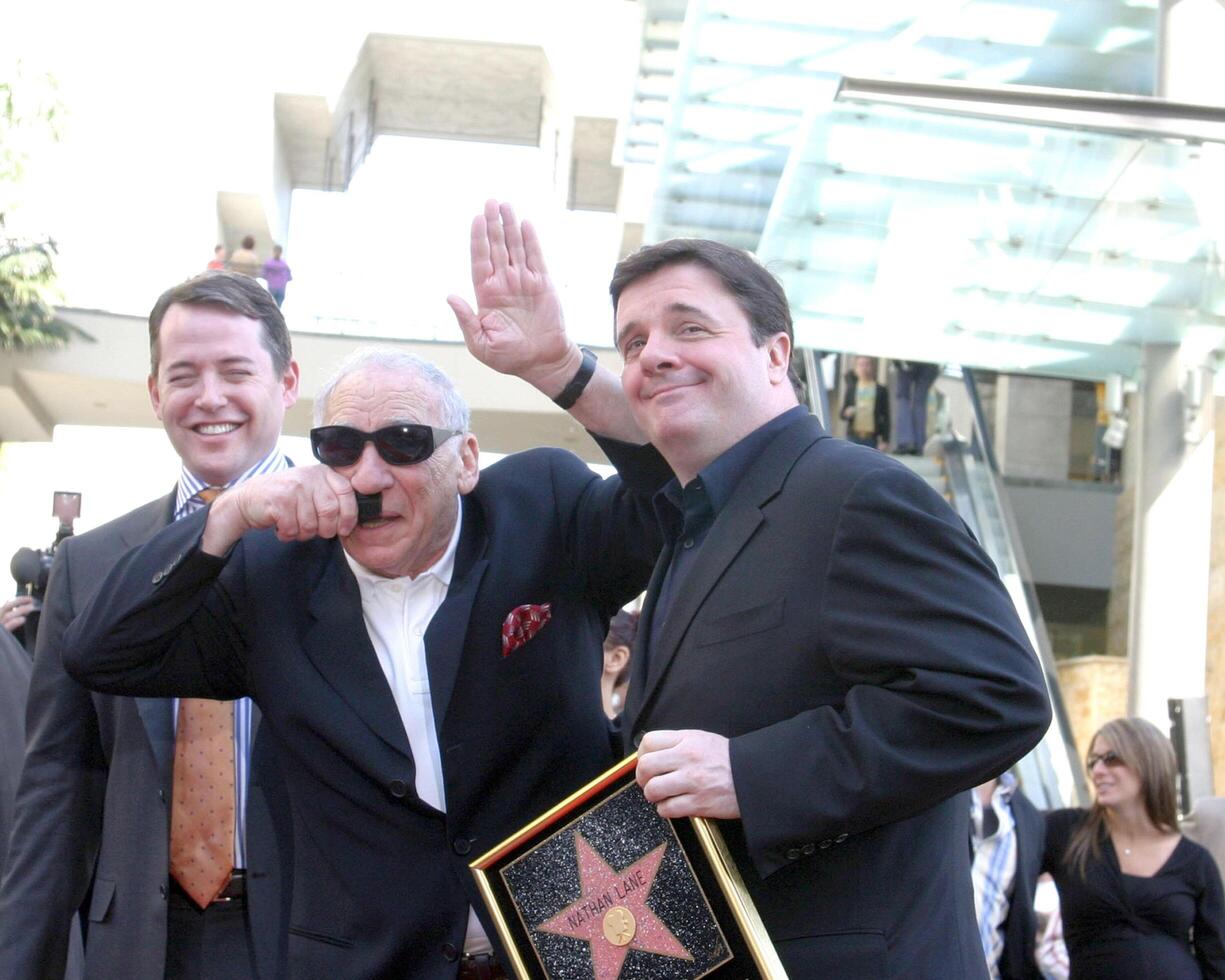 Matthew Broderick Mel Brooks Nathan Lane Critics Choice Awards Santa Monica Civic Center Santa Monica, CA January 9, 2006  2005 photo