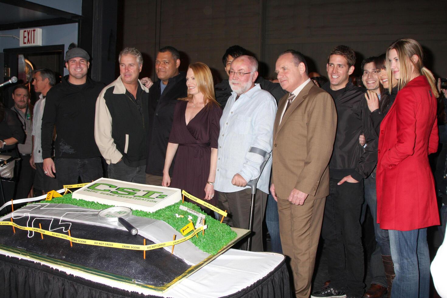 the Cast of CSI  including Lawrence Fishburne, William Petersen, and Marg Helgenberger photo