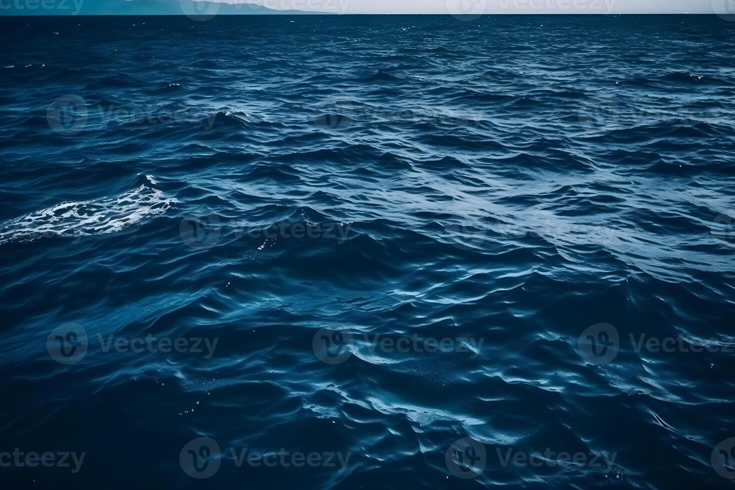 AI generated waves in the ocean. Neural network AI generated photo