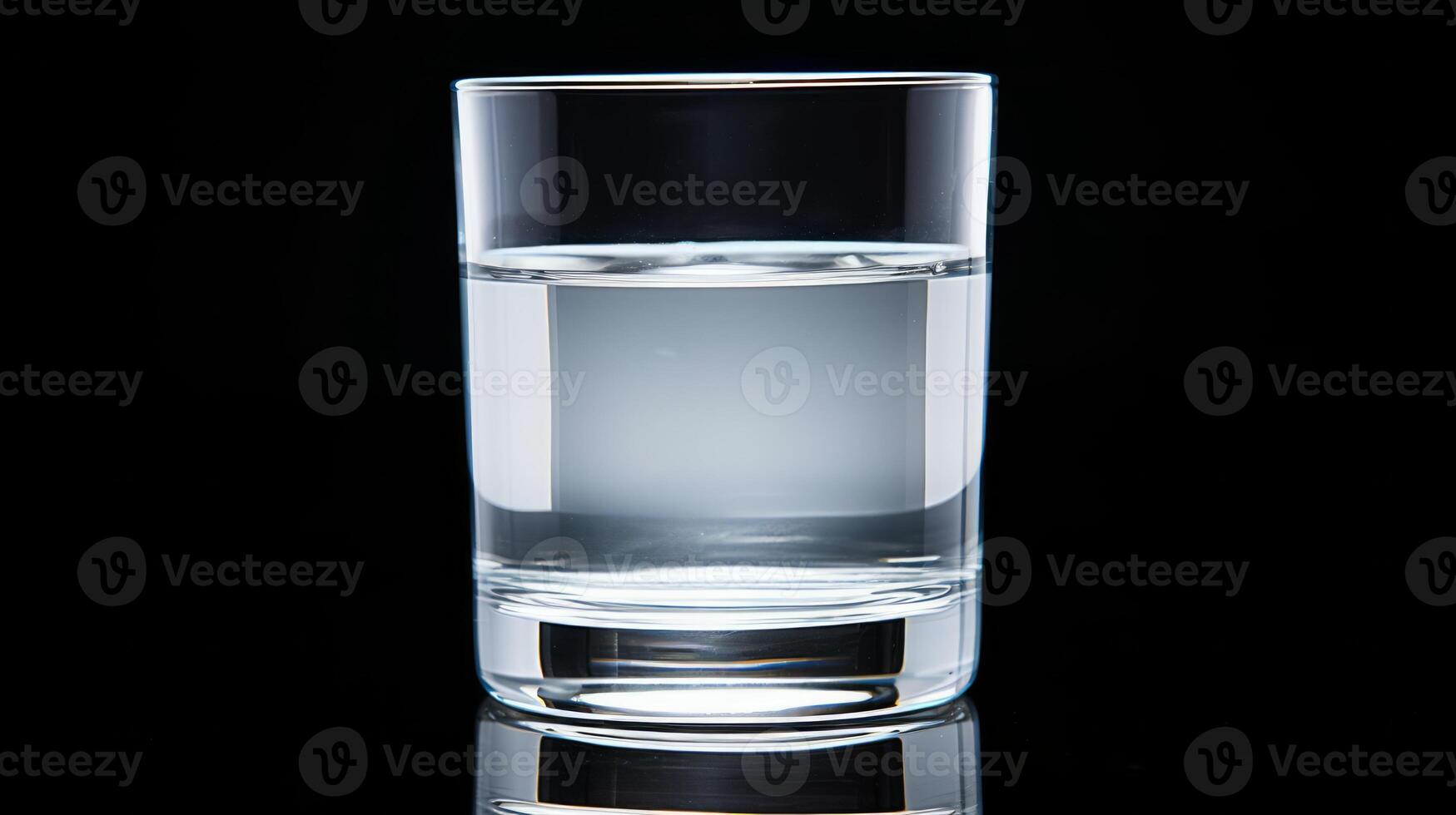 AI generated A glass of pure mineral water. Neural network AI generated photo