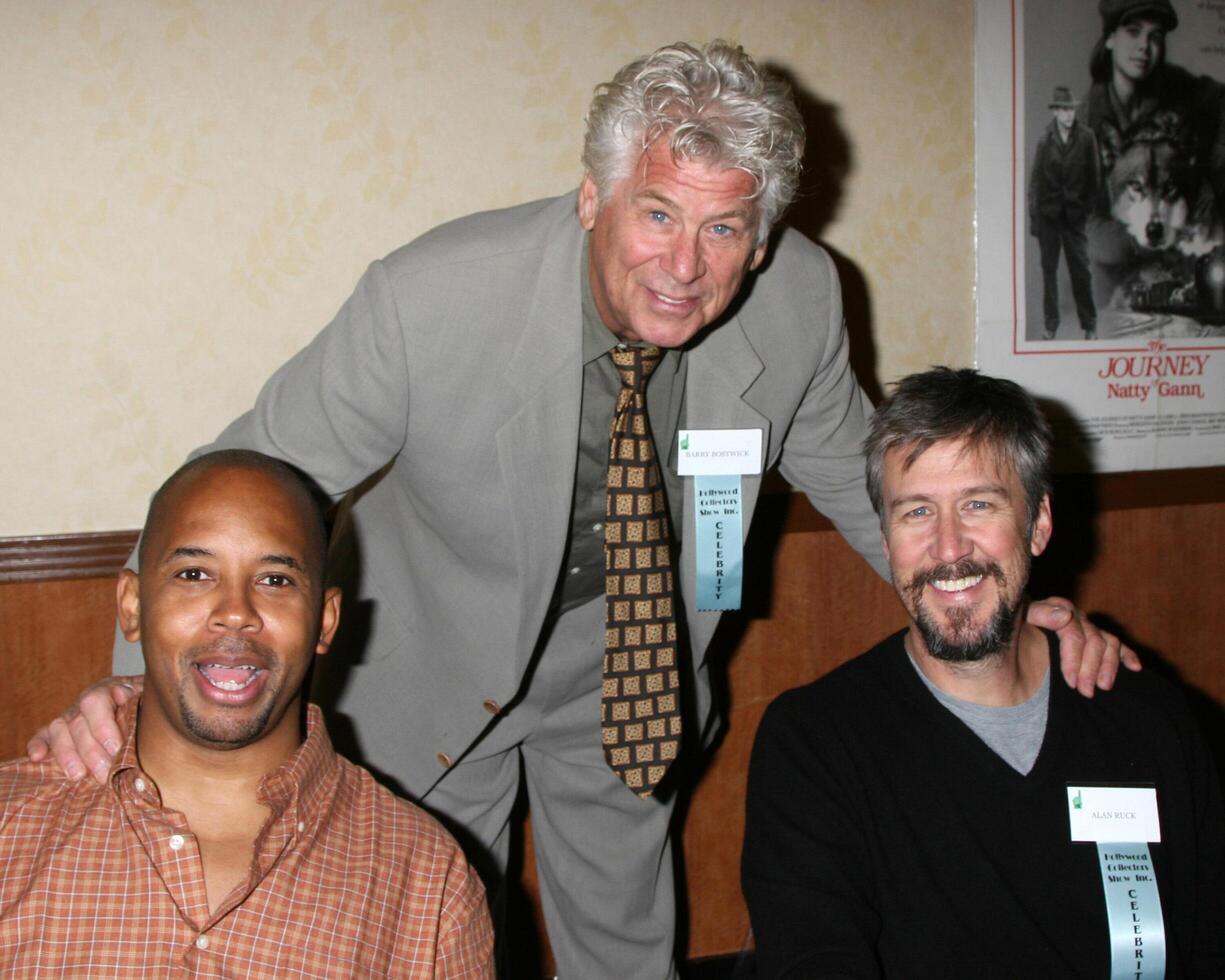 Michael Boatman, Barry Bostwick, and Alan Ruck at the Hollywood Collector Show at the Burbank Marriott Convention Center in Burbank,  CA on October 4, 2008 photo