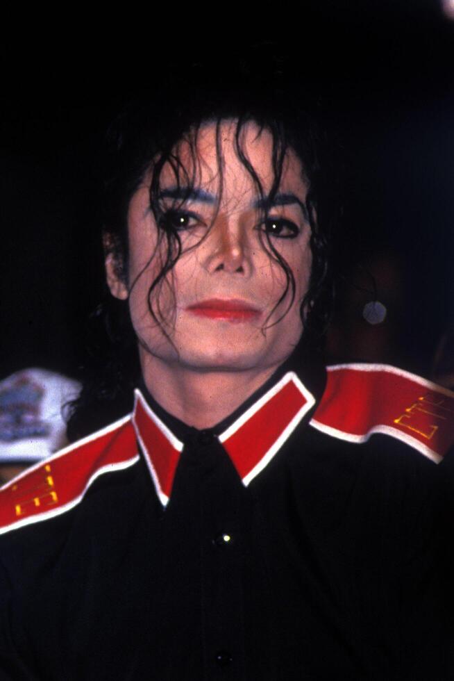 Michael Jackson at Press Conference for the NFL Superbowl appearance he made in January 31, 1993. This photo taken in 1992, specific date unknown Los Angeles, CA  2009