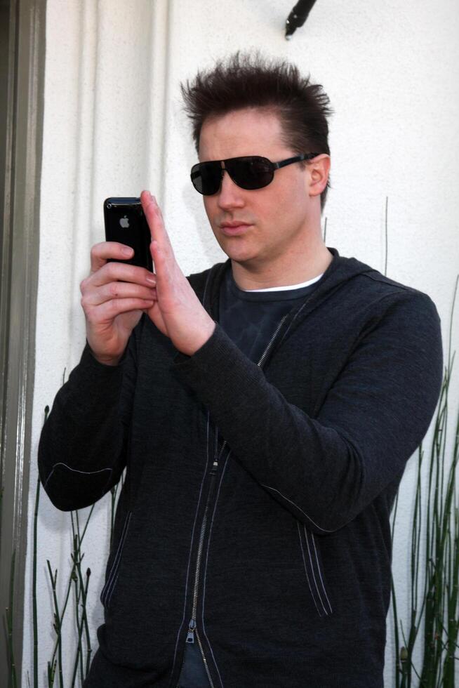 Brendan Fraser arriving at the 7th Annual John Varvatos Stuart House Benefit at the John Varvatos Store in West Hollywood, CA  on March 8, 2009 photo