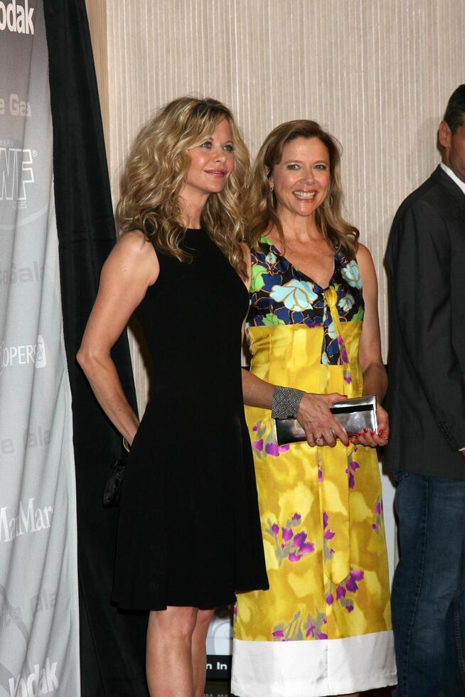 Annette Bening  Meg Ryan arriving at the 2008 Crystal  Lucy Awards at the Beverly Hilton Hotel in Beverly Hills, CA June 17, 2008 photo