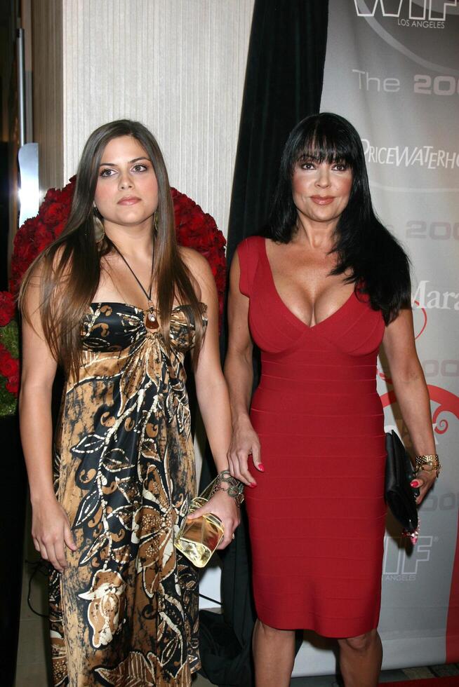 Apollonia Kotero  Daughter arriving at the 2008 Crystal  Lucy Awards at the Beverly Hilton Hotel in Beverly Hills, CA June 17, 2008 photo