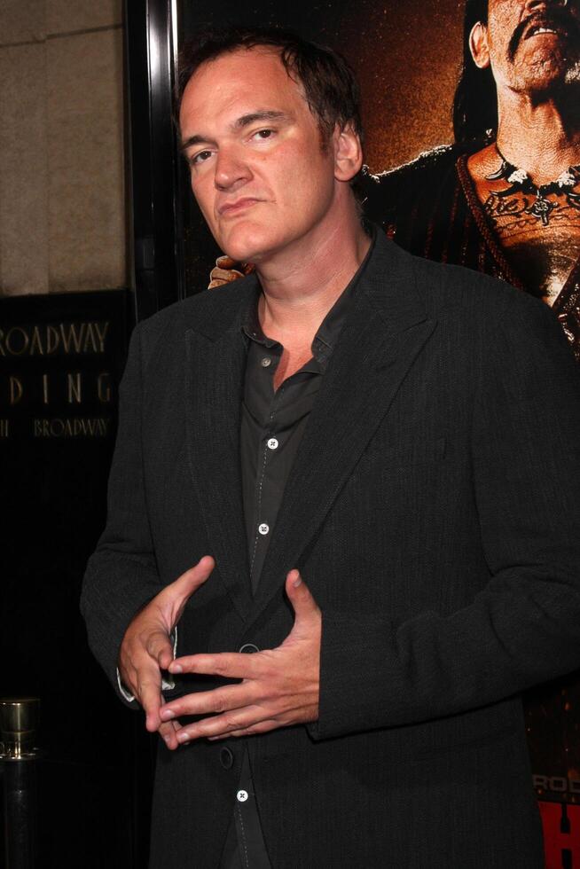 LOS ANGELES - AUG 25  Quentin Tarantino arrives at the Machette  Premiere at Orpheum Theater on August 25, 2010 in Los Angeles, CA photo