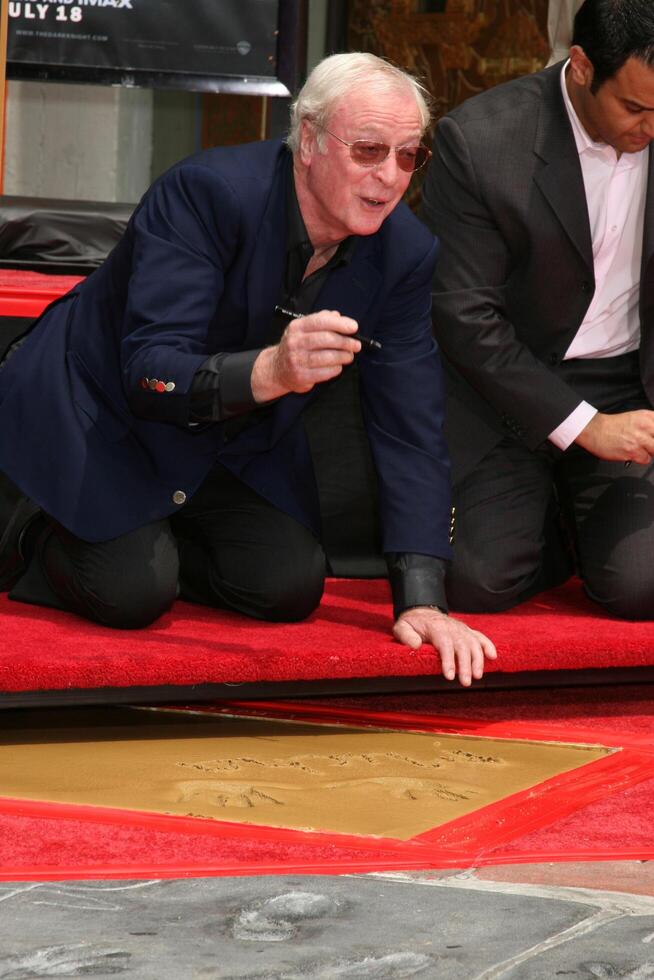 Michael Caine  at  Michael's Handprint and Footprint Ceremony   at Grauman's Chinese Theater in Hollywood, CA on July 11, 2008 photo