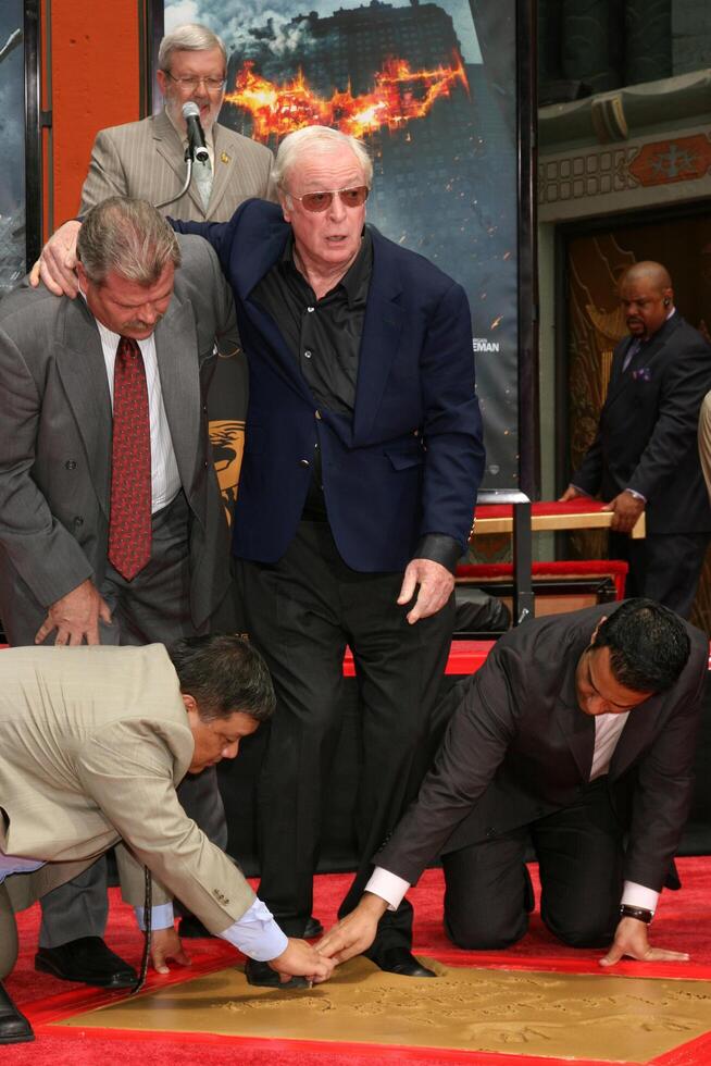 Michael Caine  at  Michael's Handprint and Footprint Ceremony   at Grauman's Chinese Theater in Hollywood, CA on July 11, 2008 photo