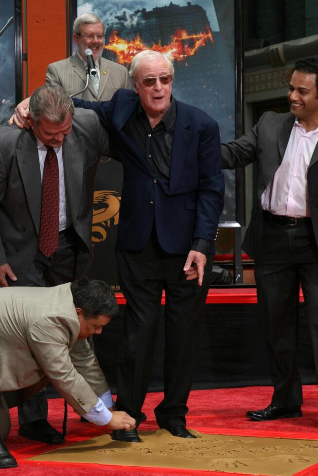 Michael Caine  at  Michael's Handprint and Footprint Ceremony   at Grauman's Chinese Theater in Hollywood, CA on July 11, 2008 photo