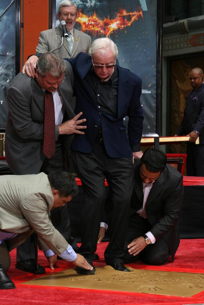 Michael Caine  at  Michael's Handprint and Footprint Ceremony   at Grauman's Chinese Theater in Hollywood, CA on July 11, 2008 photo