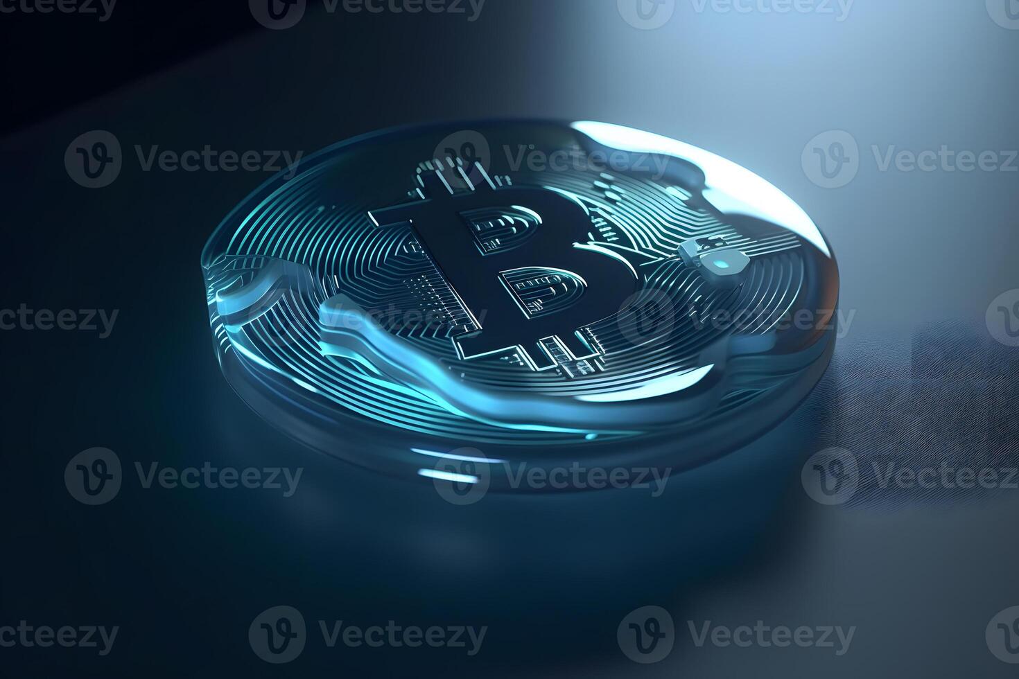 AI generated Concept Of Digital Wallet And Bitcoins. Neural network AI generated photo
