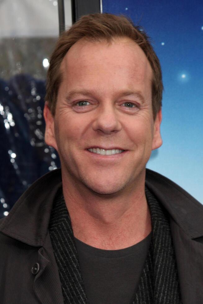 Kiefer Sutherland arriving at the Los Angeles Premiere of Monsters Vs. Aliens at Gibson