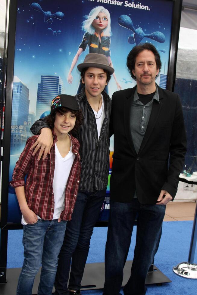 Alex  Nat Wolff with dad Michael Wolff arriving at the Los Angeles Premiere of Monsters Vs. Aliens at Gibson Ampitheatre in Universal City, CA on  March 22,  2009   2009 photo