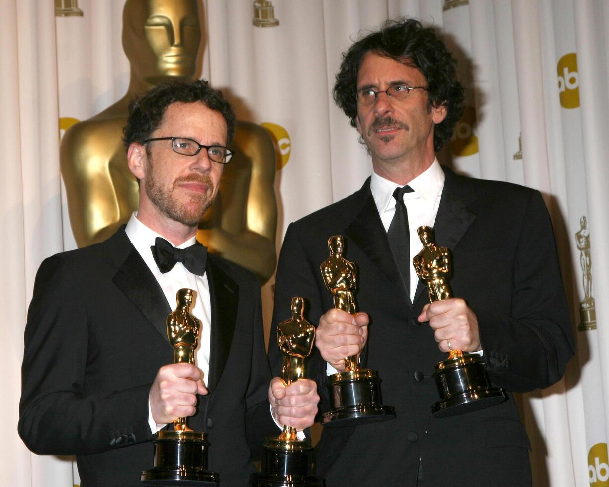Joel  Ethan Coen won 3 Oscars as a team 80th Academy Awards Kodak Theater Los Angeles, CA February 24, 2008 photo