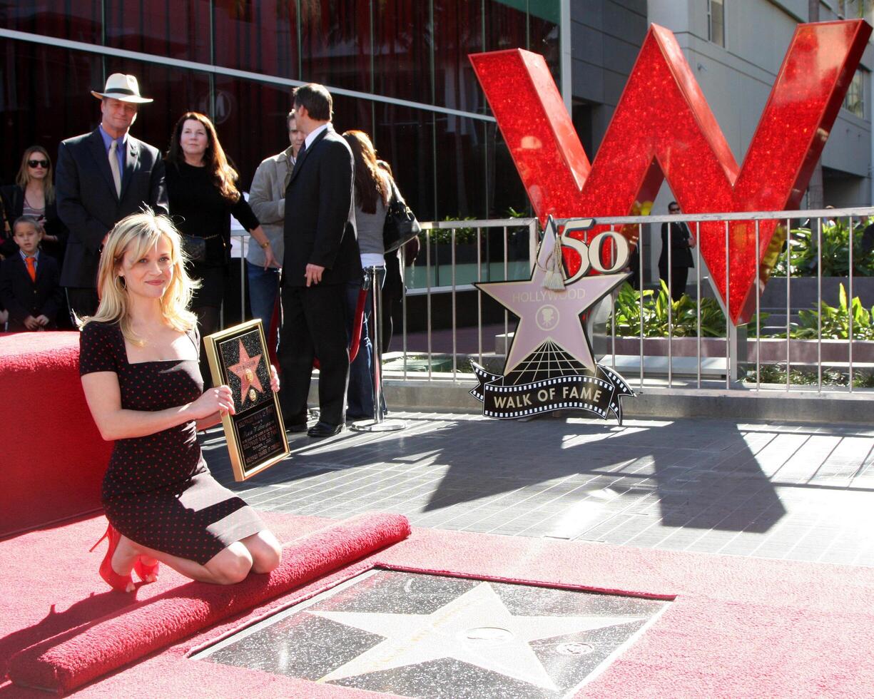 LOS ANGELES - DEC 1  Reese Witherspoon at the Reese Witherspoon Hollywood Walk of Fame Star Ceremony at W Hotel Hollywood on December 1, 2010 in Los Angeles, CA photo
