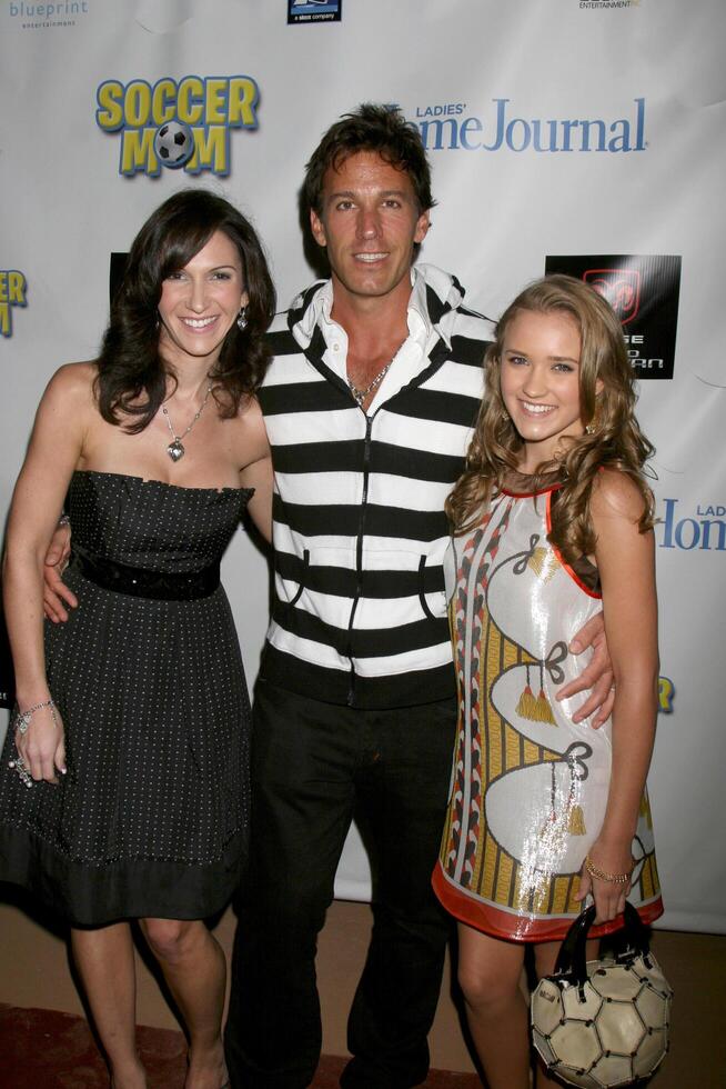 Jennifer Sciole Dan Cortese and Emily Osment arriving at The Premiere of Soccer Mom presented by Ladies Home Journal  Bogner Entertainment at the La Cienega Park in Beverly Hills CA onSeptember 20 2008 photo