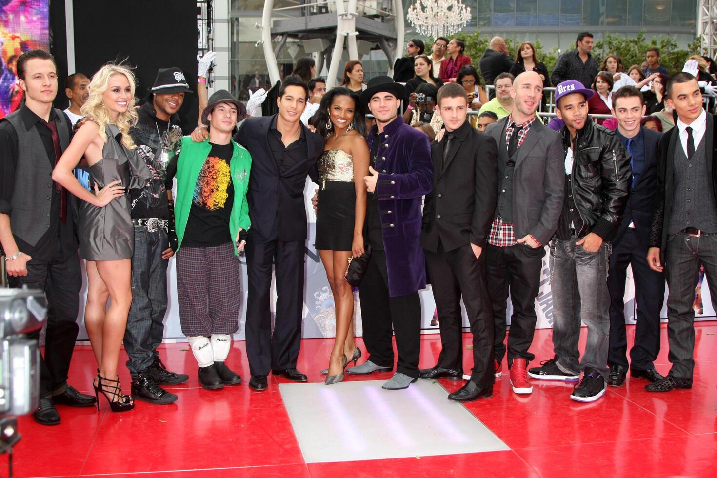 Dancers from This Is It arriving at the This is It Premiere Nokia Theater at LA Live Los Angeles,   CA October 27, 2009 photo