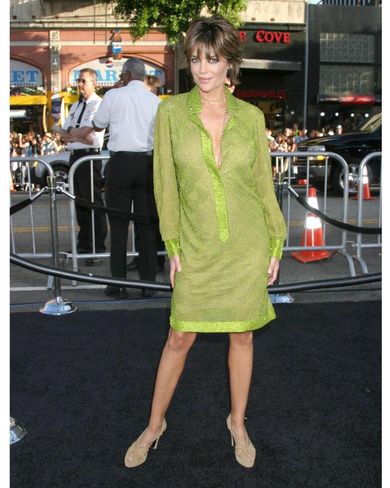 Lisa Rinna estreno de hombre murciélago comienza de grauman chino teatro los ángeles, California junio 6, 2005 foto