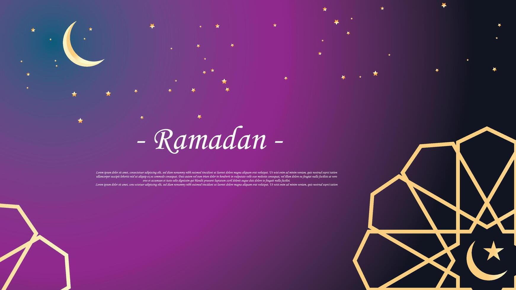 Ramadan kareem vector illustration, ramadan holiday celebration background