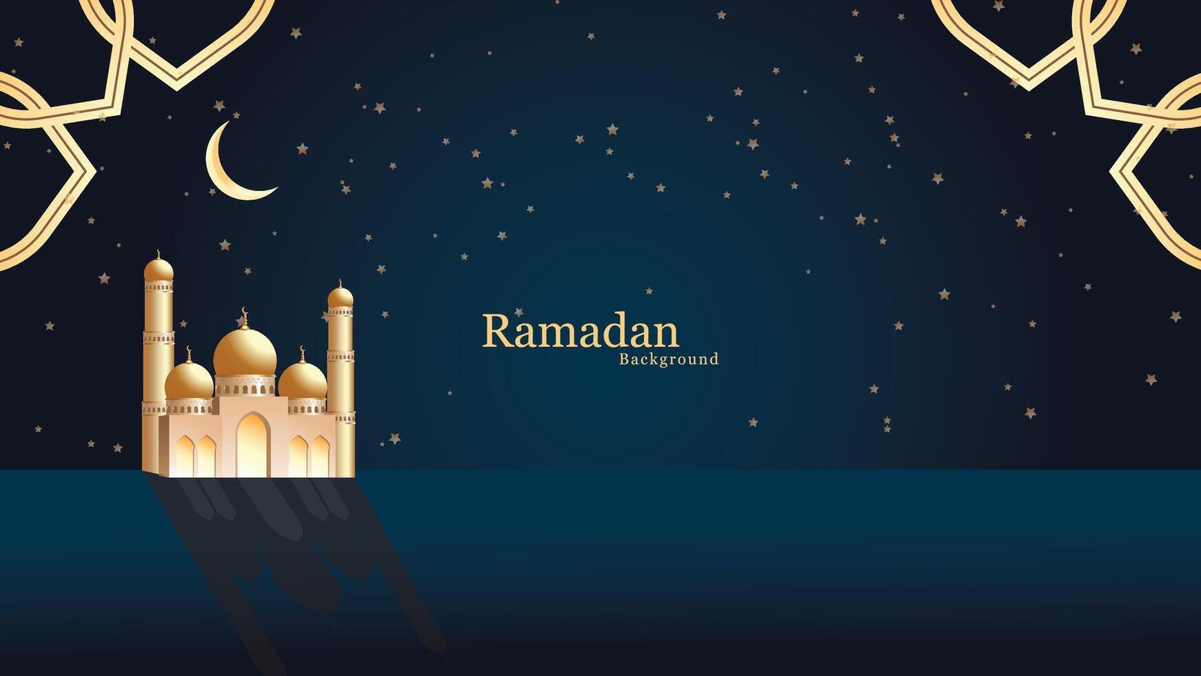 Ramadan kareem vector illustration, ramadan holiday celebration background