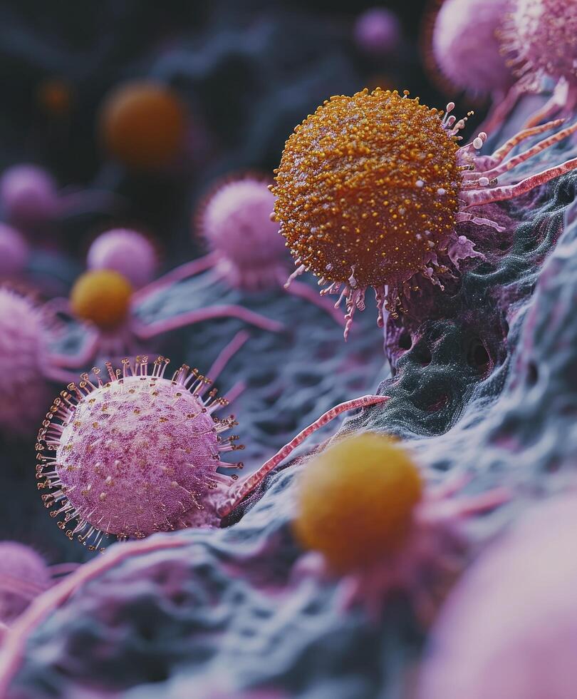 AI generated Close up view of Cancer, World Cancer Day photo